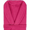 Albornoz Lea color fucsia. Algodón 100% 450 gr/m2