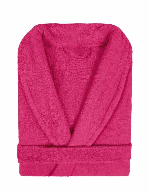 Albornoz Lea color fucsia. Algodón 100% 450 gr/m2