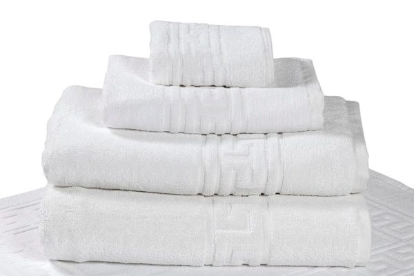 Toalla hostelería blanca 100% alg