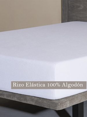 Funda de colchón de rizo elástico 100% algodón