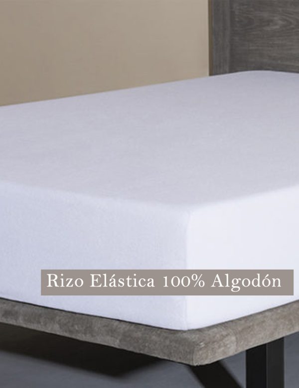 Funda de colchón de rizo elástico 100% algodón