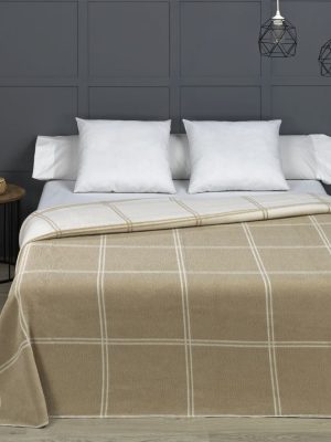 Manta Jacquard Reversible Nature Beige