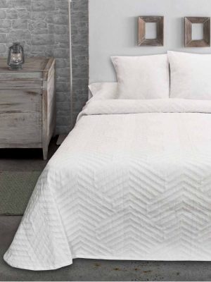 Colcha Jacquard Espiga Blanco