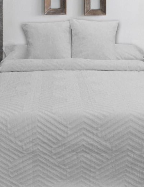 Colcha Jacquard Espiga gris