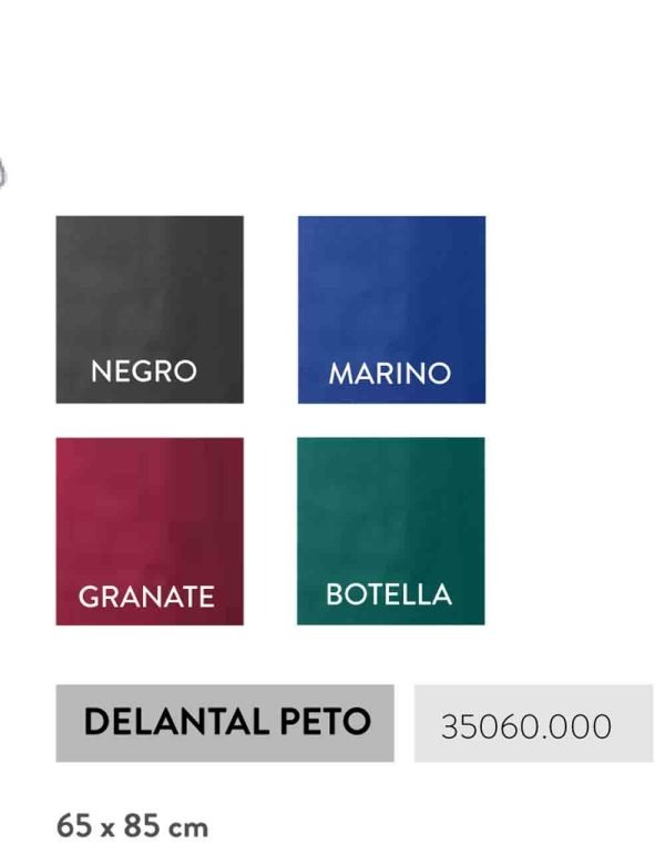 Delantal Básicp Peto Loneta Colores Disponibles