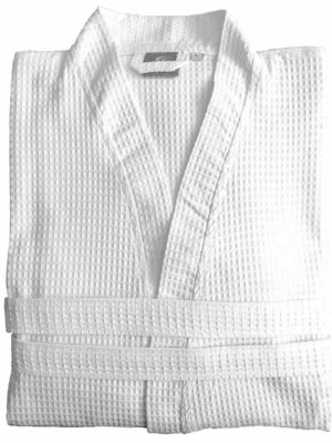 Albornoz Nido de Abeja Cuello Kimono