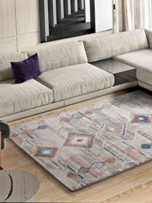 Alfombra Adalyn Tonos Beige salón Recibidor