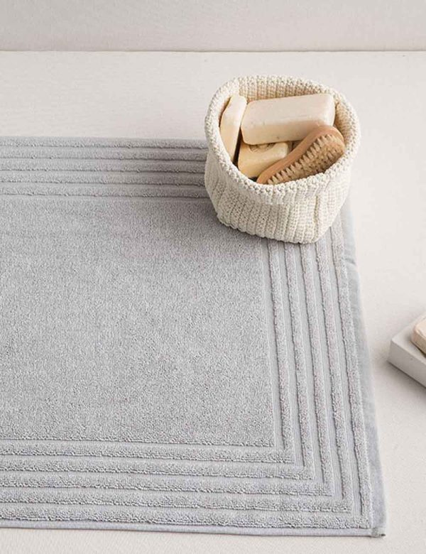 Toalla Luxe 100 Algodón peinado 750 grs/m2 gris perla