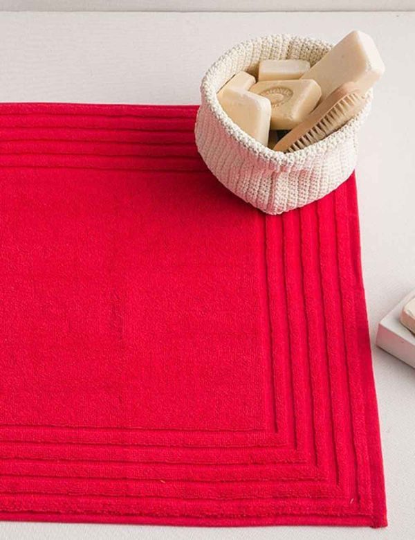 Toalla Luxe 100 Algodón peinado 750 grs/m2 rojo