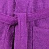 Albornoz 100 % algodón 420 g/m2 Cuello Smoking morado